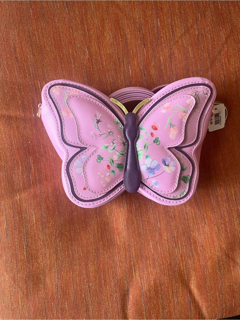 Kids Butterfly Crossbody Bag - Pink